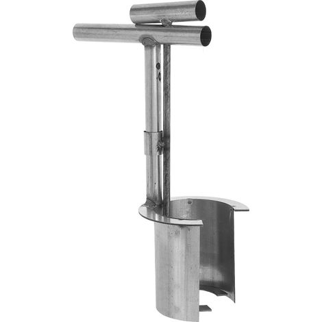 Plantoir à Bulbe Portable en Acier Inoxydable pour Jardinage  Outil de Plantation Précis, Usage pour Bulbes et Maïs, Argenté, Adapté aux Jardiniers et Agriculteurs (1/5)