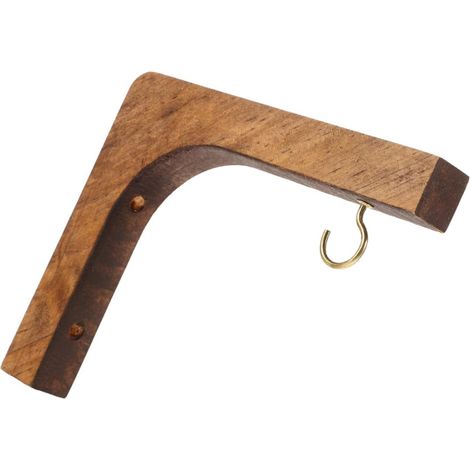2 Stück Holz Pflanzenhaken für Wandpflanzen Praktische und