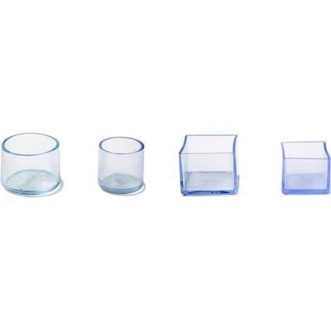 Embouts de pieds chaise en caoutchouc, PVC transparent (1/5)