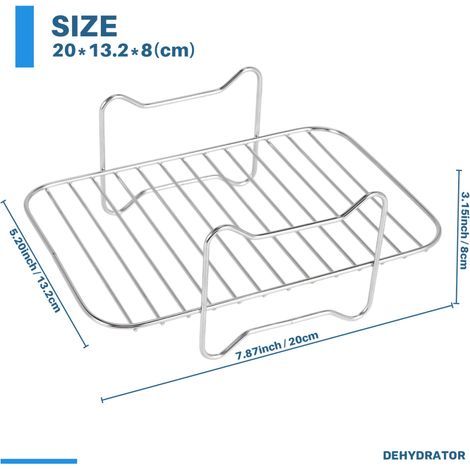 Compatible avec les friteuses à air à double panier, notamment le modèle Foodi DZ201. (1/4)