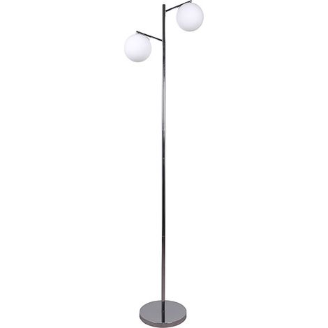 Lámpara de Pie AIMEE 2xE27 Al.170xD.42cm cromo (1/3)