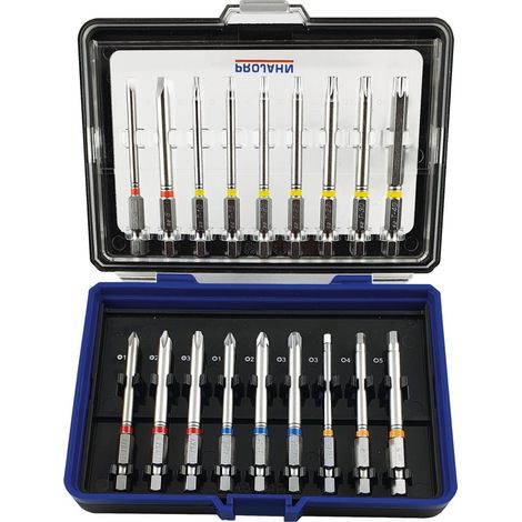 Projahn 1/4 Zoll Bit Box mit markierten Bits 18-teilig in einer Kunsstoffbox (1/3)
