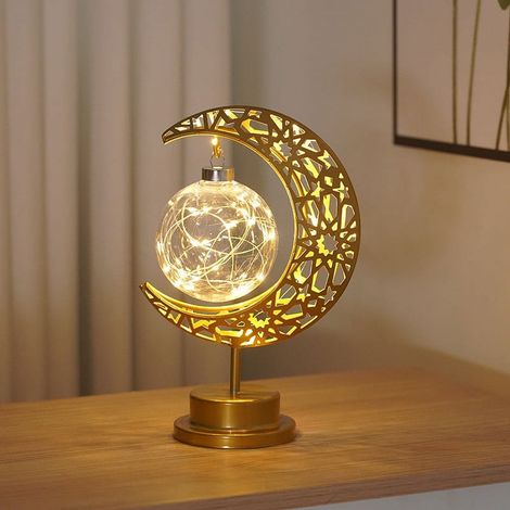 Lampe Étoile En Fer Forgé - Lumière Nocturne À LED Solaire - Décoration De Noël Intérieure - 1 Pièce (1/5)
