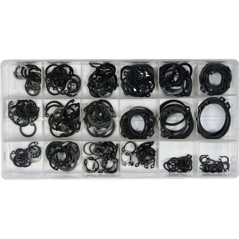 Pinza per anelli elastici Yato 4 pezzi + anelli elastici esterni e interni 225 pezzi MIX (1/5)