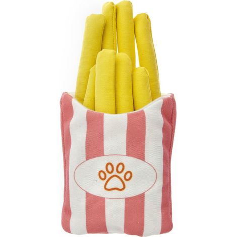 Gioco sonoro per cani modello Patatine in Canvas set 3 pezzi