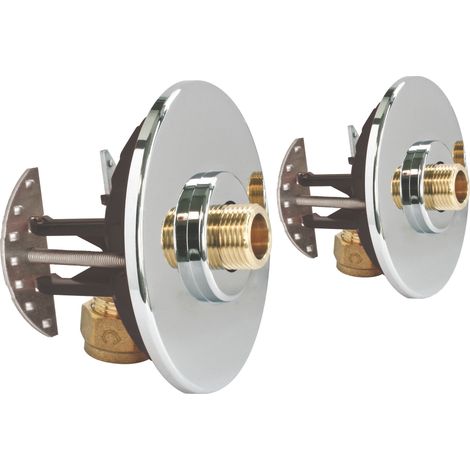 Fixation pour robinetterie Lavabo pour tube Multicouche Ø16 à compression (1/3)