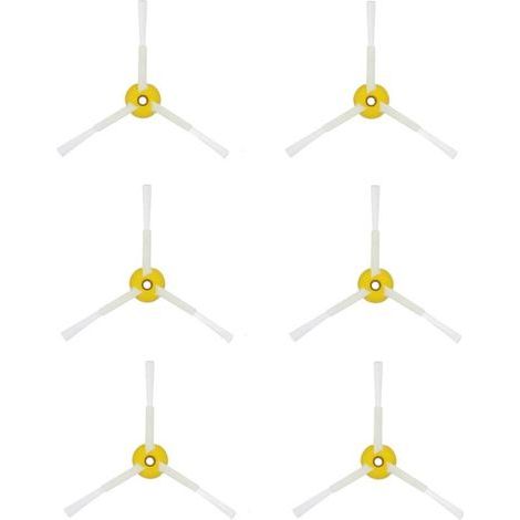 Paquete de 6 cepillos laterales para iRobot Roomba series 500/600/700, repuestos y accesorios, cepillos laterales de policarbonato y nailon. (1/5)