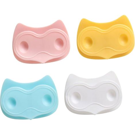 CCYKXA4 pièces Lot de Clips Adhésifs pour Câbles Support de Rangement Câble Organiseur de Fils Flexible et Résistant pour Bureau et Maison6.5x4.5cm (1/5)