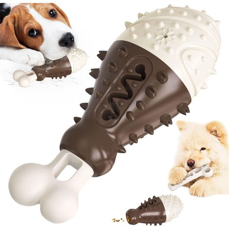 Jouets à mâcher pour chiens, brosse à dents, jouets interactifs en forme de cuisse de poulet, pour chiens de race moyenne à grande, mâcheurs agressifs.