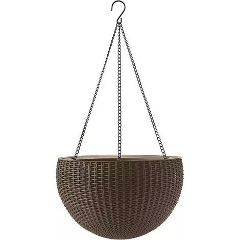 Pot de fleurs suspendu en rotin Keter 8,6 L - marron - KT 92 4567 (1/3)