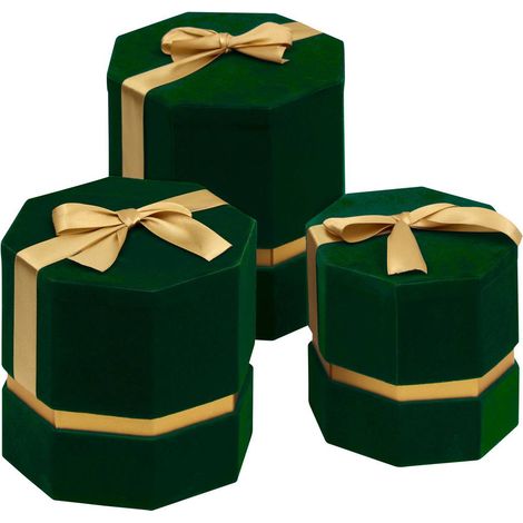 Kdo hexa scatola di velluto verde x3 - Feeric lights & christmas (1/5)
