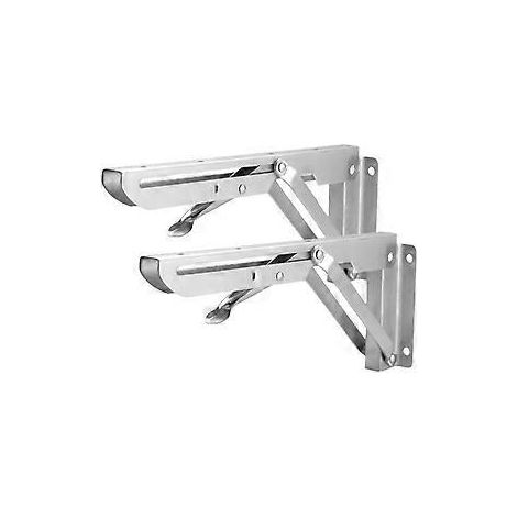 Klappbarer Winkelhalter aus Edelstahl, Dreieckregal, schwere Stütze, verstellbarer Wandständer, 16 Zoll