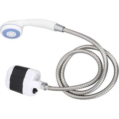 Wiederaufladbare Campingdusche mit 2400 mAh Kapazität und USB-Ladefunktion, leistungsstark, wasserdicht, Duschset für Zuhause und Outdoor-Aktivitäten (1/5)