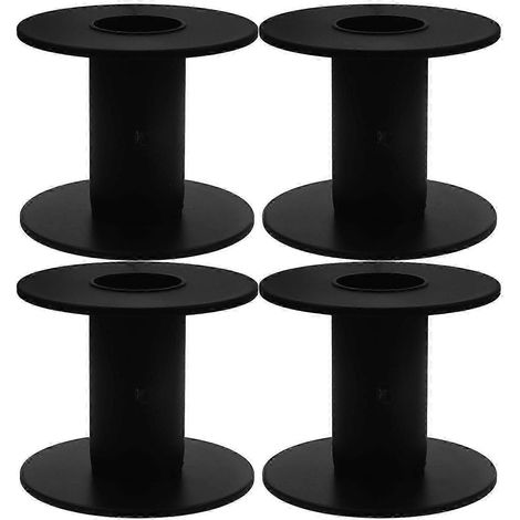 Lot de 4 bobines de câble vides en plastique, pour le rangement et l'organisation des fils, diamètre du noyau : 50 mm, qualité professionnelle (1/3)