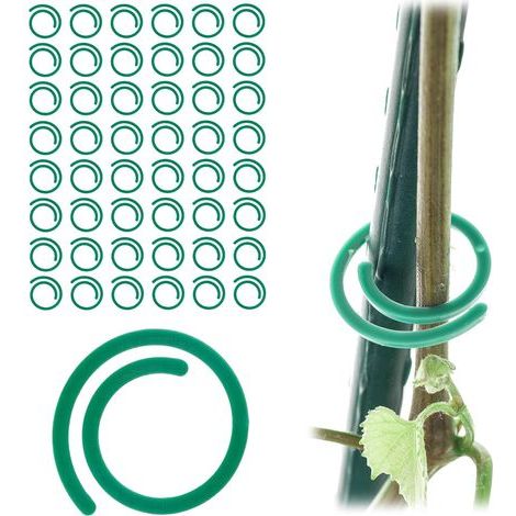 CCYKXA Clips for climbing plants and supports - Accessories for supporting tomatoes in the garden and greenhouse (spiral)