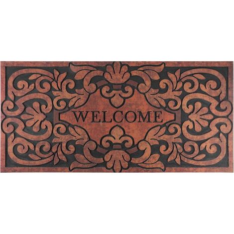 Fußmatte MagicHome RBM 116, für die Tür, Welcome, Gummi, 120x58 cm (1/3)