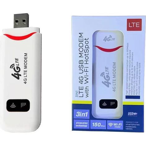 Crescent-shaped USB WiFi 4G Wireless Internet Access Portable WiFi Car Hotspot Card-operated Router Transmitter (1/4)