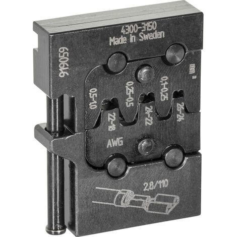 8140-11 Inserto de módulo para terminales de lengüeta plana 6,3 (1/4)