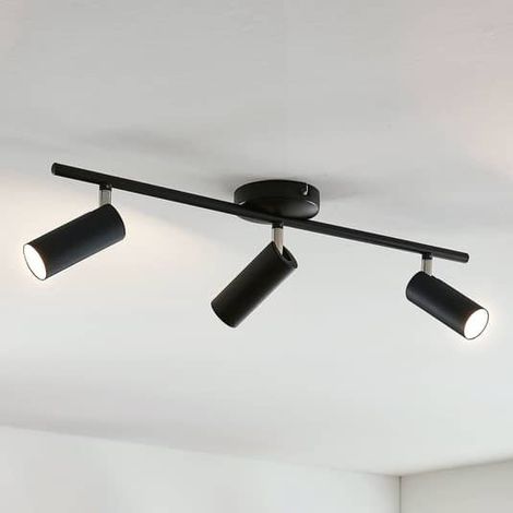 [NEUWERTIG] B-Ware Lindby Deckenleuchte Deckenlampe LED Camille schwarz Leuchte Lampe Kunststoff197 (1/2)