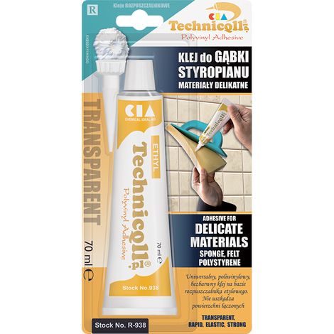 Colla Technicqll per spugna e polistirolo 70 ml - R-938