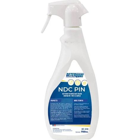 DETERQUAT - Nettoyant, désinfectant NDC - Parfum pin - 750ml (1/3)