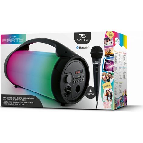 BIGBEN Altoparlante Bluetooth PARTYBTPRO - USB SD AUX IN - 38 CM + MICROFONO FILARE (1/5)