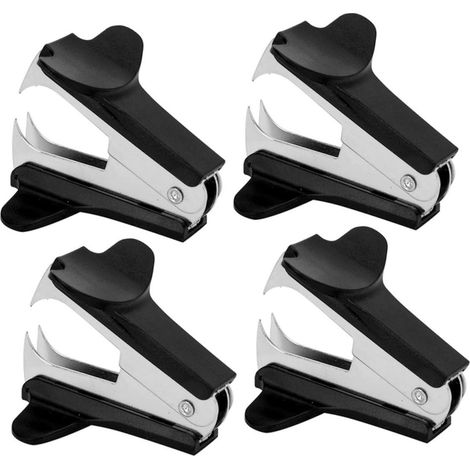 4 pièces Mini Ôte-agrafes Métallique Extracteur Agrafes Portatif pour Bureau Facile à Transporter Déchirure des Documents Accessoire Pratique pour Usage Domestique et (1/5)