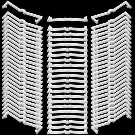 250 crochets de panneau perforé avec verrous, 250 pièces en plastique, crochets de présentation avec blocage, organisateur de grille perforée, fixations de sécurité, lot de rangement (1/5)