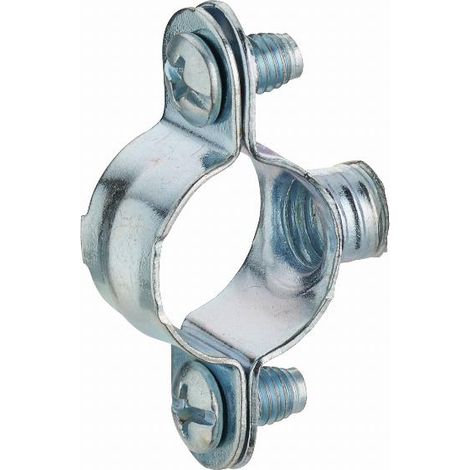 Einfache Befestigungsschelle aus verzinktem Stahl für NOYON- & THIEBAULT-Rohr - Ø 25 mm Schraubengewinde m7x150 Beutel 5 St. - 6625-S5
