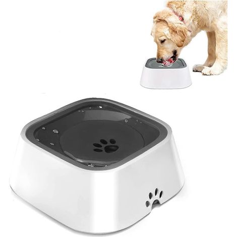 Abreuvoir pour chien, gamelle anti-éclaboussures, abreuvoir anti-déversement transportable en véhicule, gamelle à débit lent antidérapante pour animaux de compagnie (1/4)