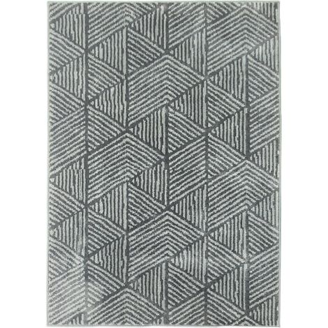 Tapis de salon moderne lavable 150 x 80 cm gris foncé (1/5)