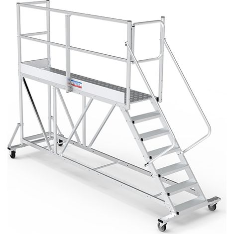 Piattaforma 6 gradini - Altezza massima di lavoro 3.20m - PTF2506G-RSP