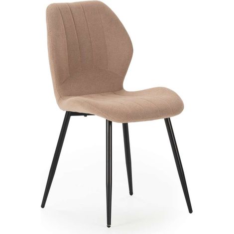 Pack de 4 sillas modelo Miño tapizado textil salmón, 85cm(alto) 47cm(ancho) 58cm(largo) (1/5)