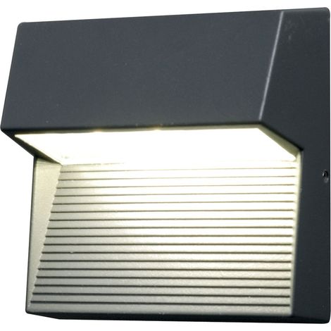 LED Außenlampe Anthrazit IP65 eckig Modern Eingang