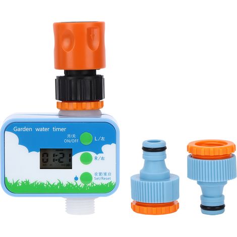 Programmateur d'arrosage électronique Robinet G1/2 Pouces Minuterie Intelligente 16 Programmes Plastique Résistant Connecteur Inclus (1/5)