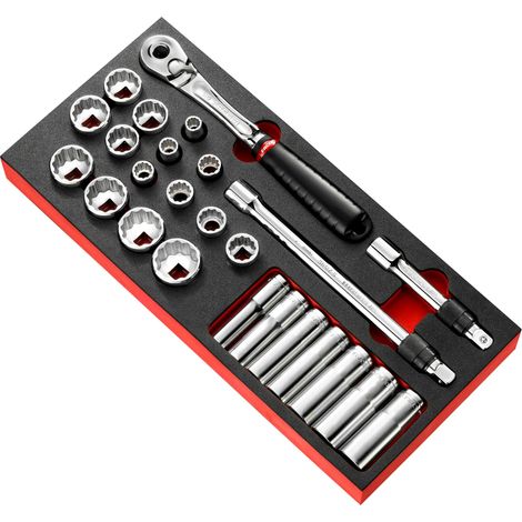 Jeu de douilles Facom 1/2" Carré 25 pièces ( Prix pour 1 )