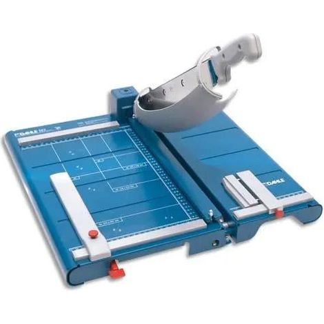 Dahle Guillotina de palanca profesional azul y gris 35 hojas