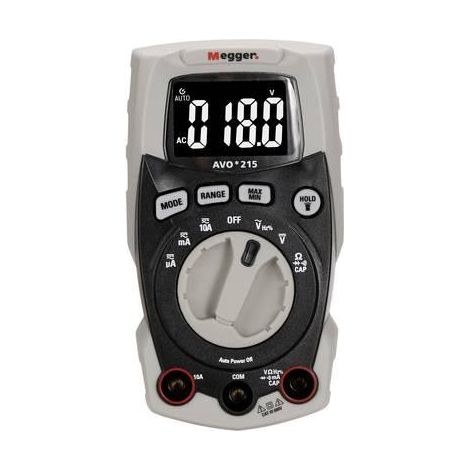 Megger AVO215 Multímetro digital negro CAT III 600 V