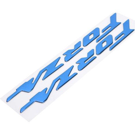 Set mit 2 3D-geprägten Emblemaufklebern für Honda FORZA 300 125 250 Motorradverkleidungen, blaue Farbe, selbstklebende Seitendekorationen (1/5)