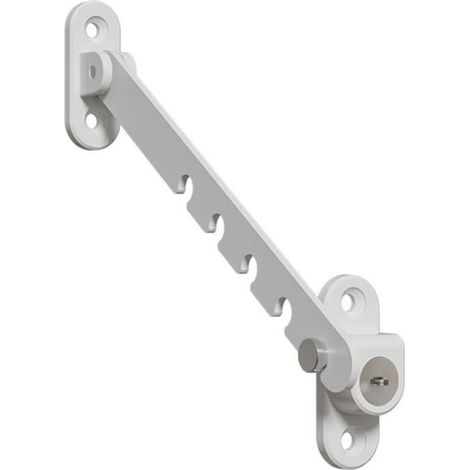 Entrebâilleur de Fenêtre BattantRestricteur de FenêtreEntrebailleur Fenetre Sans Perçage Bloque Fenetre OuverteVerrous de Portes (1/4)