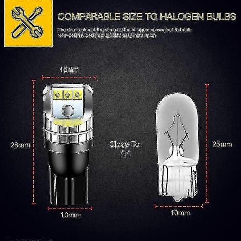 2 bombillas LED de luz de posición/estacionamiento W5W T10 Canbus para Mercedes-Benz Cl203 C209 A209 C219 W211 W212 A207 C207 S211 S212Edition 1028