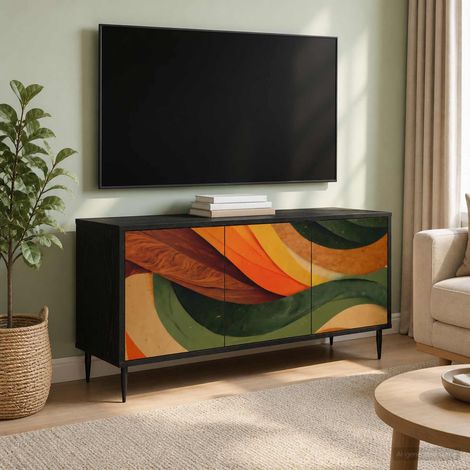 Mobile TV BONN 102 x 33 x 51 cm Rovere Nero vidaXL