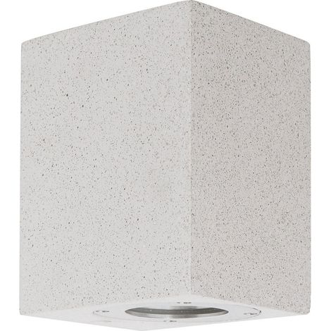 Merano Bernardino Applique d'extérieur vers le bas en verre de grès blanc LED GU10 1x7W IP65