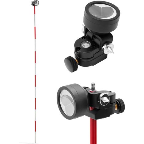 Mini espejo telémetro prismático con poste, revestimiento de plata, diámetro 3,5 cm, 1,26 m (1/5)