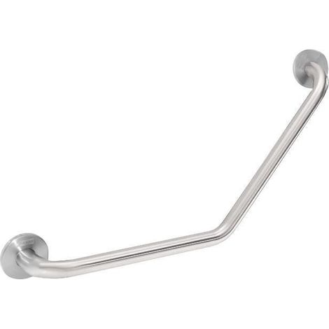 Poignée d'angle KWC, CONTINA, acier inoxydable, angle 135 degrés, 696x334x82 mm