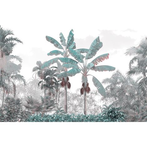 Papier peint panoramique - Forêt Tropicale - 130 cm x 86 cm (1/2)