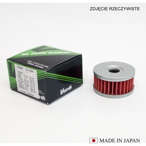 FILTRO DE ACEITE VESRAH HF136 (FABRICADO EN JAPÓN)