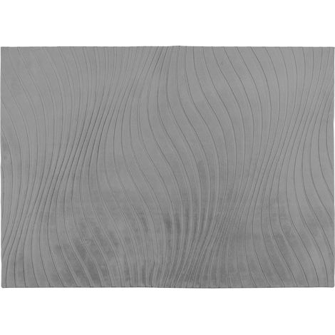 Lovely - tapis rectangulaire motif courbe - gris anthracite - gris anthracite (1/5)