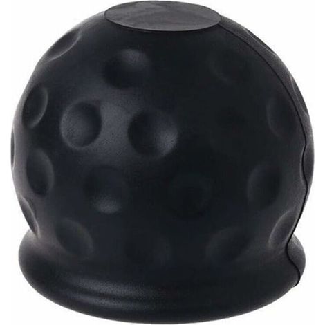 Copertura della sfera di aggancio, nera, 1 pezzo, copertura della sfera per gancio di traino, tappo di protezione della sfera di aggancio, copertura in gomma del gancio (1/4)