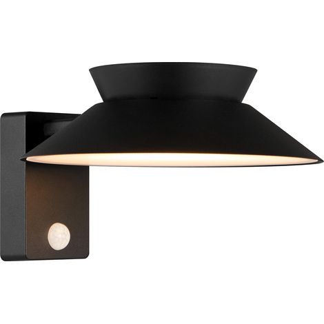 Applique murale JUSTINA Solar Métal Noir, H.14.5 - IP44 - SolarLed /Nordlux Extérieur (1/5)